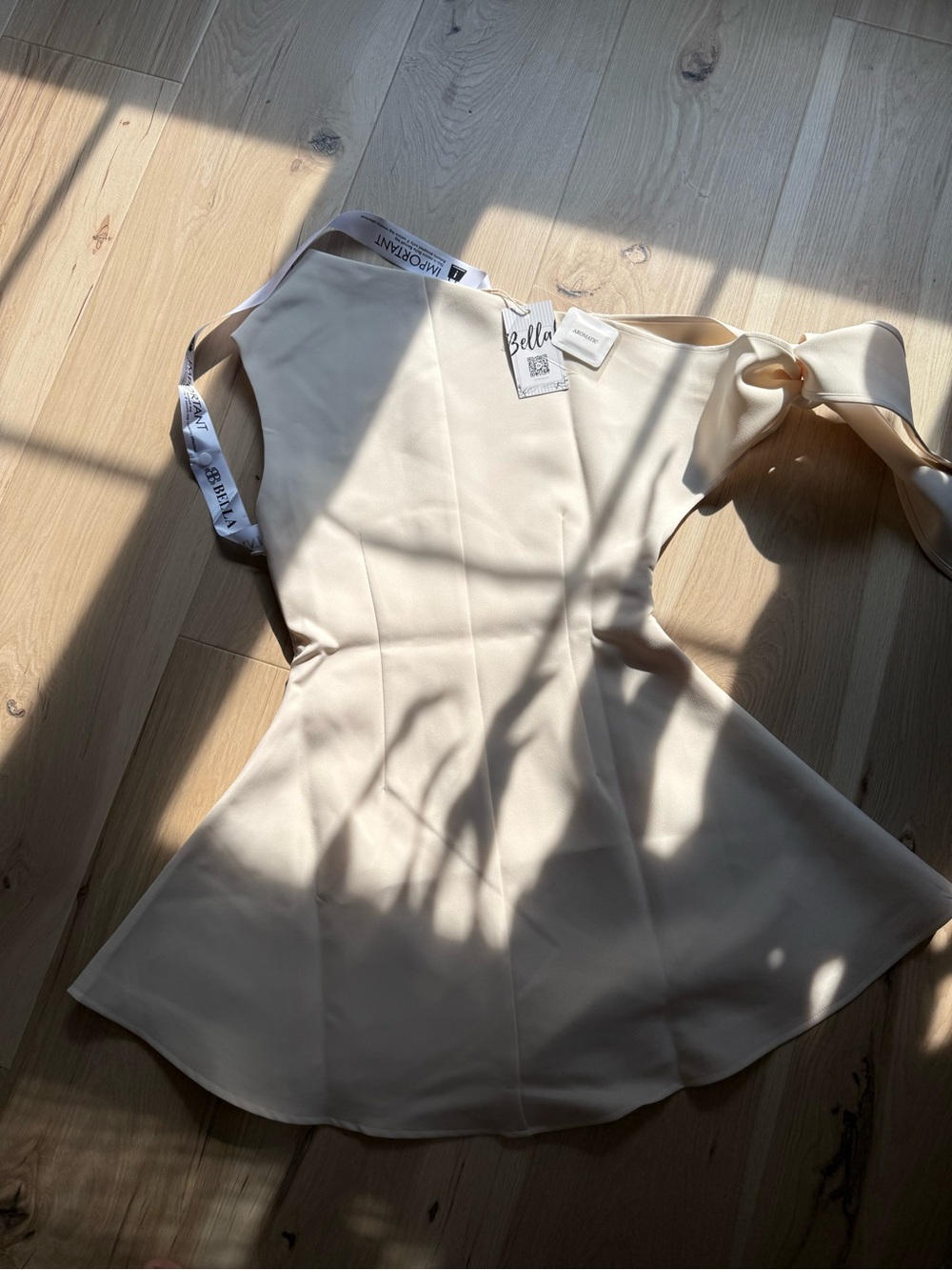 Bella Off-Shoulder Cream Peplum Top